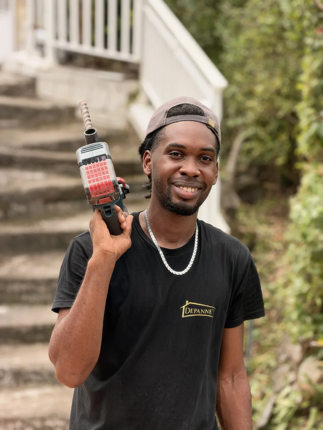 Dimitri, de DEPANNE’Y, sur un chantier